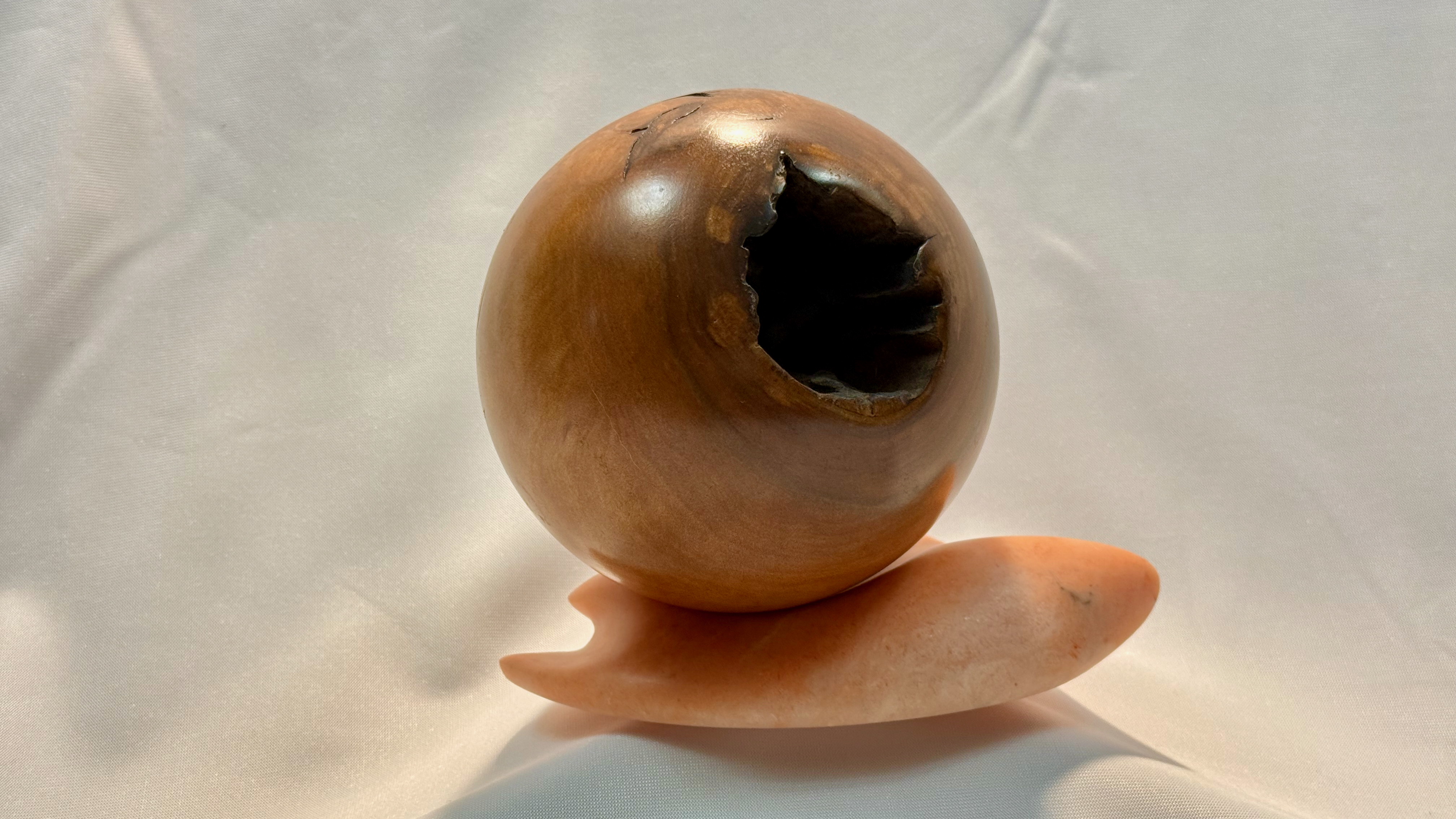 Order Only Invites Refusal - Dogwood and Alabaster sculpture